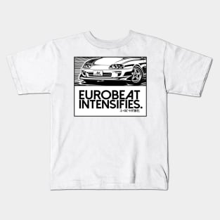 EUROBEAT INTENSIFIES - SUPRA JZA80 Kids T-Shirt